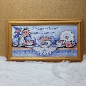 Vintage Picture Making a Friend